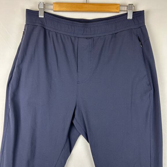 Public Rec Tapered Leg Elastic Tie Waist Jogger Pant Navy Blue Men's Size 36x32 - Picture 2 of 10